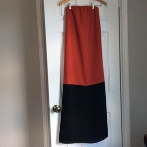 Color Block Maxi Dress
